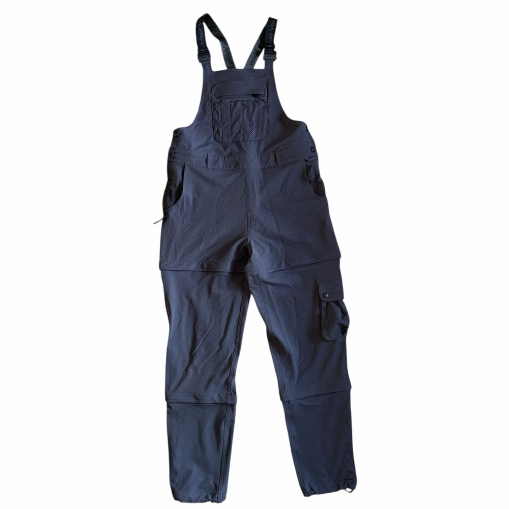 Outdoor Voices space black RecTrek‎ zip-off overalls size small.